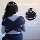 Слінг-переноска Boba Baby Wrap для новонароджених 3-16 кг Navy Blue - зображення 8