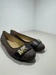Жіночі балетки Michael Kors Jilly Ballet Flat на низькому каблучку класичні елегантні з монограмою коричневі 36 - изображение 2