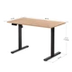 Стіл з електрорегулюванням висоти Mealux PowerDesk Lite XL Walnut (арт. EVO-202 Lite Mahogany/B) - зображення 4