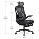 Офісне крісло Mealux HF-G20 Black (арт. HF-G20 F/B) - изображение 4
