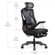 Крісло Mealux HF-G30 Black Red (арт. HF-G30 F/RB) - изображение 4