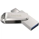 Флеш накопичувач USB 256Gb Ultra Dual Luxe, Silver, Type-C / USB 3.2 Gen 1, до 400 МБ/с SanDisk (teh0029163) - зображення 1