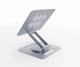 Підставка для ноутбука до 15.6" NBS-DR1-01, Silver, алюмінієва, поворотна (на 360°) Gembird (teh0027937) - зображення 3