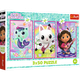 Zestaw Puzzle Trefl Poznajcie Gabby i kotki 3 x 50 elementów 34876 (5900511348767) - obraz 1