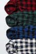 Мужская фланелевая рубашка Uniqlo 52(XL) Синяя клетка (145147) - изображение 3