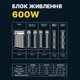 Блок питания 600 Вт, Gaming Star, Black, 120 мм GTL 000350035 - изображение 6