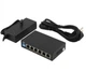 PoE коммутатор S6004-E2-AI POE (60W) 4х10/100 PoE, 2х100 RJ45 (Uplink) Black FoxGate (teh0028238) - изображение 4