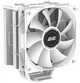 Кулер для процессора Gaming Air Cool ACN120B ARGB, White, алюминий, медные тепловые трубки 2E 000349102 - изображение 2