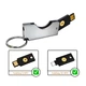 Захисний алюмінієвий чохол для ключа Yubikey 5/5C/Security Key NFC з брелком Срібний 1шт - изображение 4