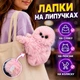 Інтерактивний плюшевий брелок у стилі Mirumi «Сова» рожевий, рухає головою, співає, повторює слова, на липучках, 17 см - зображення 4