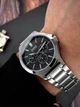 Мужские наручные часы Casio MTP-V300D-1A серебристые с черным циферблатом - изображение 9