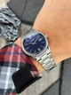 Мужские наручные часы Casio MTP-V002D-2B3 серебристые с синим циферблатом - изображение 5