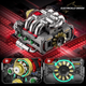 Конструктор двигатель Flat-6 Mould King 10181 с электромотором 2375 деталей — модель оппозитного двигателя, механический двигатель - изображение 4