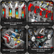 Конструктор Mould King 10130 V8 Twin Turbo Technic з електромотором, модель двигуна V8, 2718 деталей - изображение 7