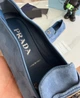 Лофери Prada Triangle Logo Suede Blue 45 - изображение 5