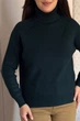 Светр INEDIT 10626 Dark-Green ONE SIZE - зображення 4