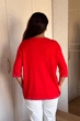 Светр INEDIT 10858 Red ONE SIZE - изображение 3