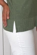 Светр INEDIT 10856 Olive ONE SIZE - изображение 3