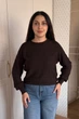 Светр INEDIT 10621 Dark-Brown ONE SIZE - зображення 1