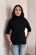 Светр INEDIT 10867 Black ONE SIZE - зображення 5