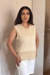 Футболка INEDIT 50052 Beige ONE SIZE - зображення 2