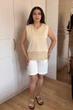 Футболка INEDIT 50052 Beige ONE SIZE - зображення 5