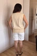 Футболка INEDIT 50052 Beige ONE SIZE - зображення 7