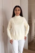 Светр INEDIT 10619 Latte ONE SIZE - зображення 1