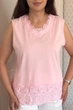 Футболка INEDIT 50052 Pudra ONE SIZE - зображення 4