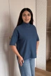 Светр INEDIT 10847 Indigo ONE SIZE - зображення 2