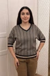 Светр INEDIT 10853-1 Brown ONE SIZE - изображение 4