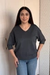 Светр INEDIT 10865 Dark-Grey ONE SIZE - изображение 1