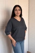 Светр INEDIT 10865 Dark-Grey ONE SIZE - изображение 2