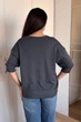 Светр INEDIT 10865 Dark-Grey ONE SIZE - изображение 3