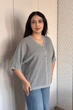Светр INEDIT 10863 Grey ONE SIZE - изображение 2