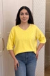 Светр INEDIT 10852 Yellow ONE SIZE - зображення 4