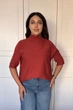 Светр INEDIT 10847 Wine ONE SIZE - изображение 1