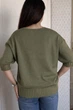Светр INEDIT 10865 Khaki ONE SIZE - изображение 3