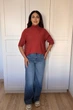 Светр INEDIT 10847 Wine ONE SIZE - изображение 5