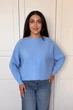 Светр INEDIT 10612 Blue ONE SIZE - зображення 1