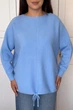 Светр INEDIT 10612 Blue ONE SIZE - зображення 5