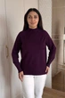 Светр INEDIT 10619 Dark-Violet ONE SIZE - изображение 1