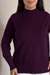 Светр INEDIT 10619 Dark-Violet ONE SIZE - изображение 4