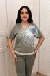 Футболка INEDIT 50032 Olive M - изображение 1