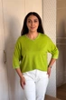 Светр INEDIT 10858 Pistachio ONE SIZE - изображение 1