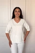 Светр INEDIT 10852 White ONE SIZE - изображение 5