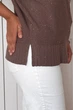 Светр INEDIT 10856 Brown ONE SIZE - зображення 3