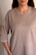 Светр INEDIT 10858 Beige ONE SIZE - зображення 5