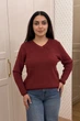 Светр INEDIT 10627 Bordo ONE SIZE - изображение 1