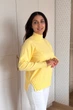 Светр INEDIT 10619 Yellow ONE SIZE - зображення 2